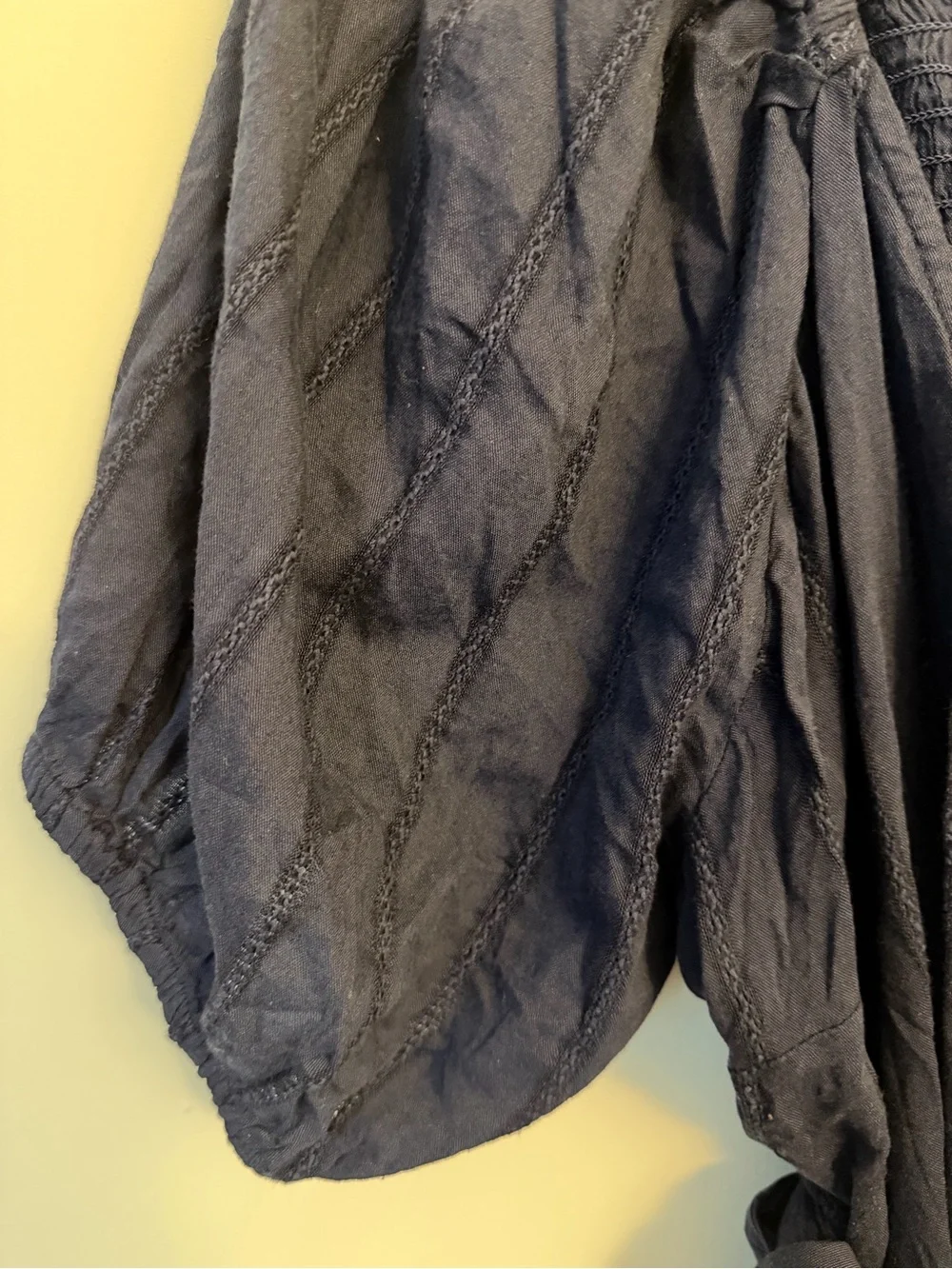 Women's Old Navy Wrap Peasant Puff Sleeve Wrap Blouse
